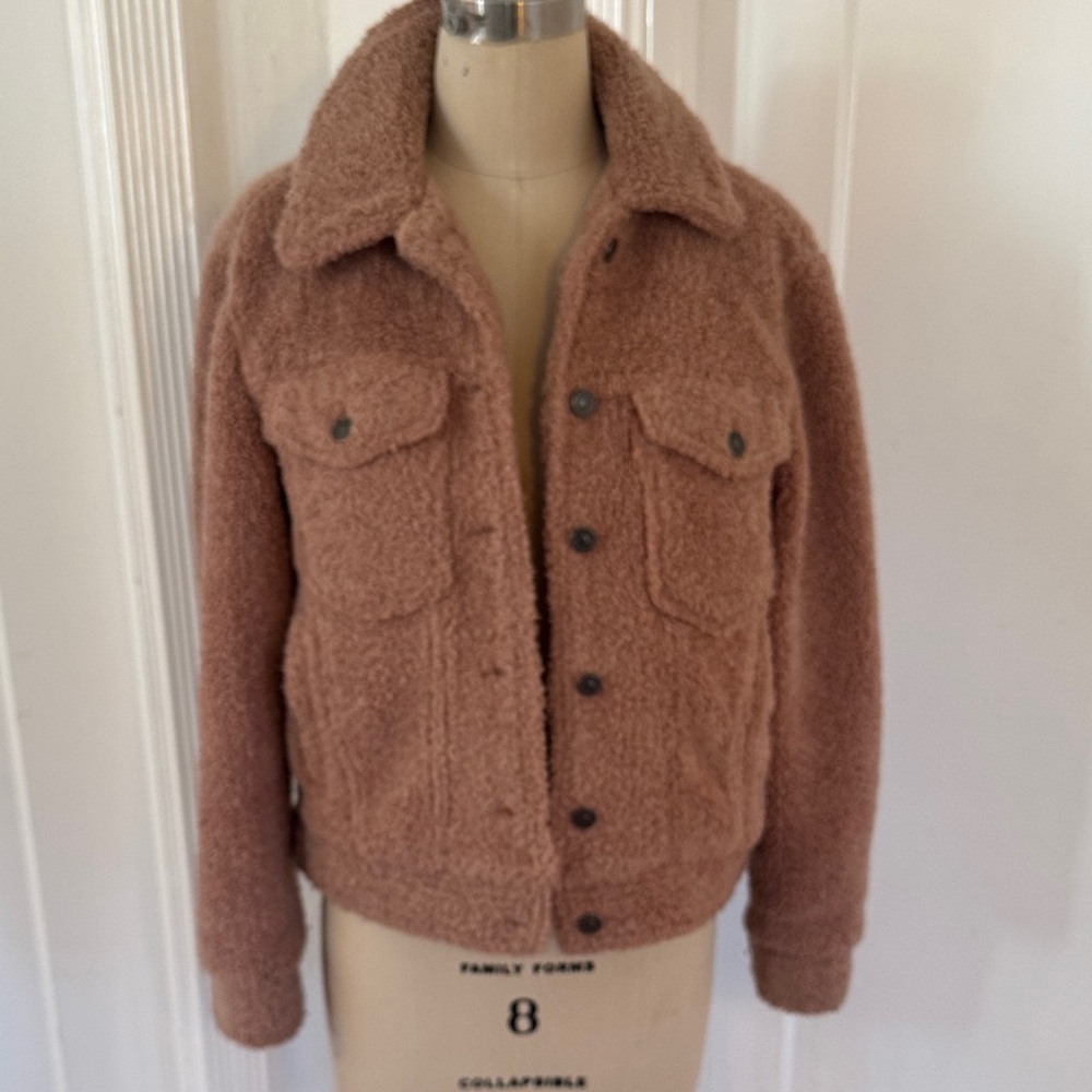 Bershka faux fleece jacket